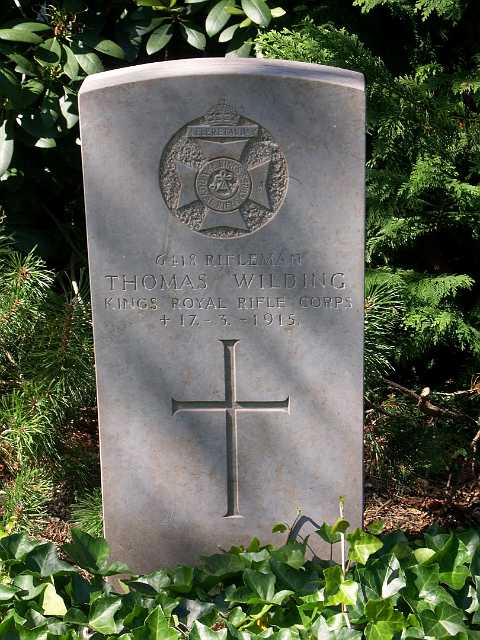 Wilding.JPG - Thomas Wilding, Rifleman 2 bat. Kings Royal Rifles  